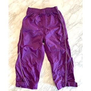 REI toddler girl purple Rain Pants
